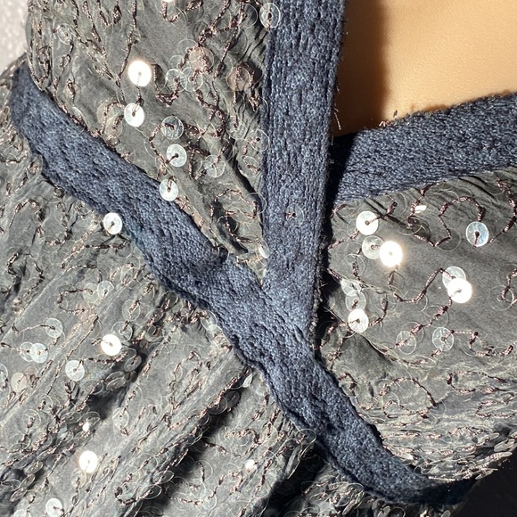 MIILLA - NWT - stretchy olive dress w sequins, adj. straps, lined - L - Picture 9 of 16